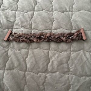 Braided Brown Mesh Bracelet